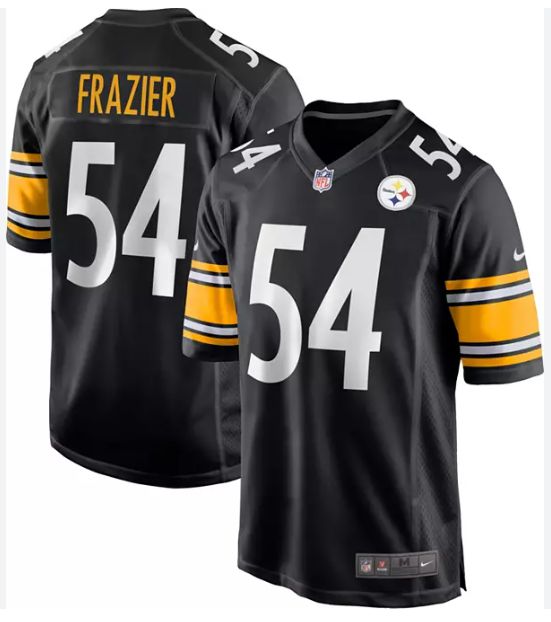 Men Pittsburgh Steelers #54 Zach Frazier  Black Game Nike NFL 2024 Jersey->pittsburgh steelers->NFL Jersey